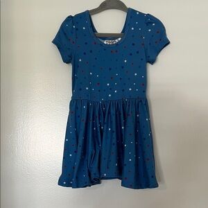 Dot Dot Smile Blue Starry Kids Dress